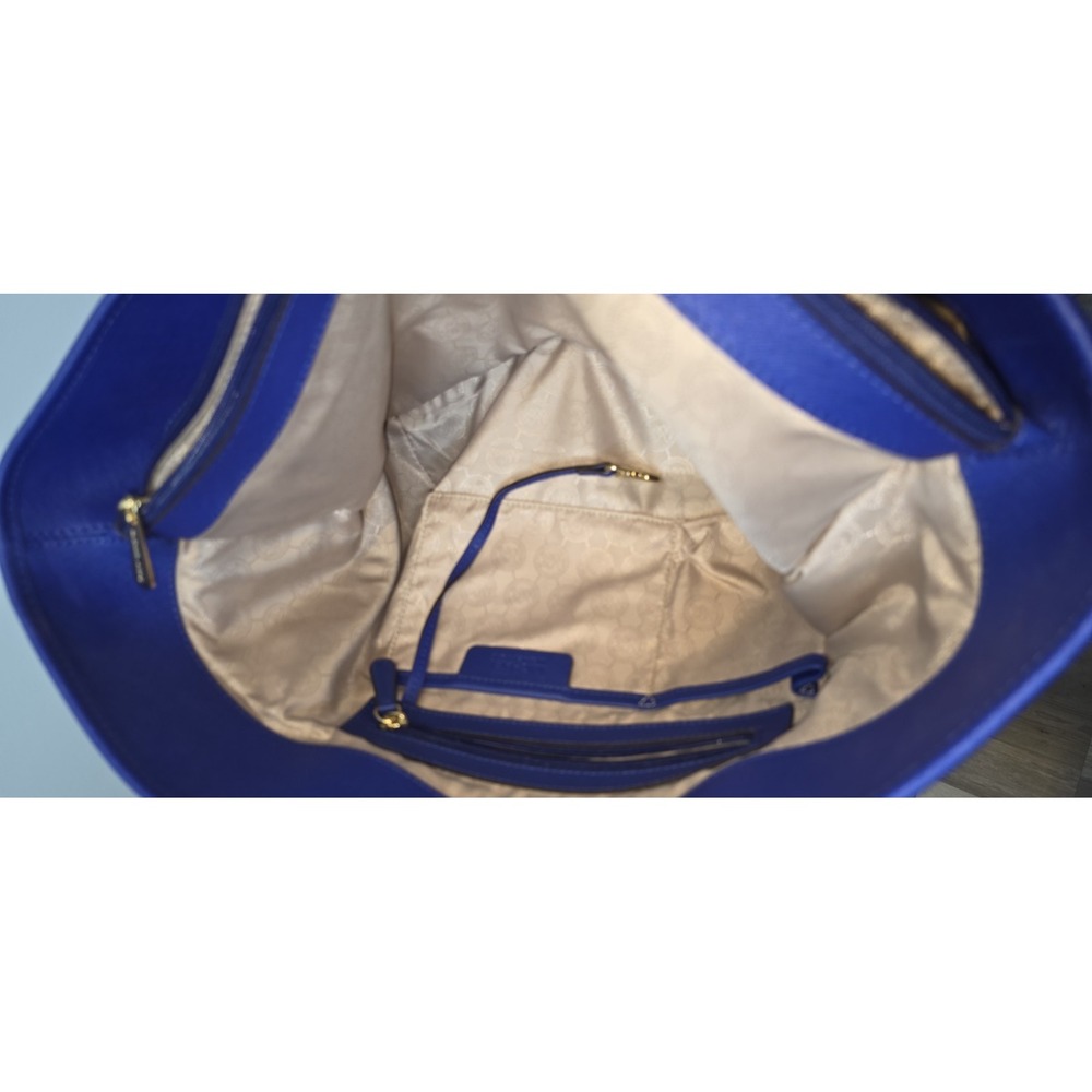 Michael Kors Royal Blue Large Jet Set Tote in Saffiano Leather!! - Picture 9 of 10
